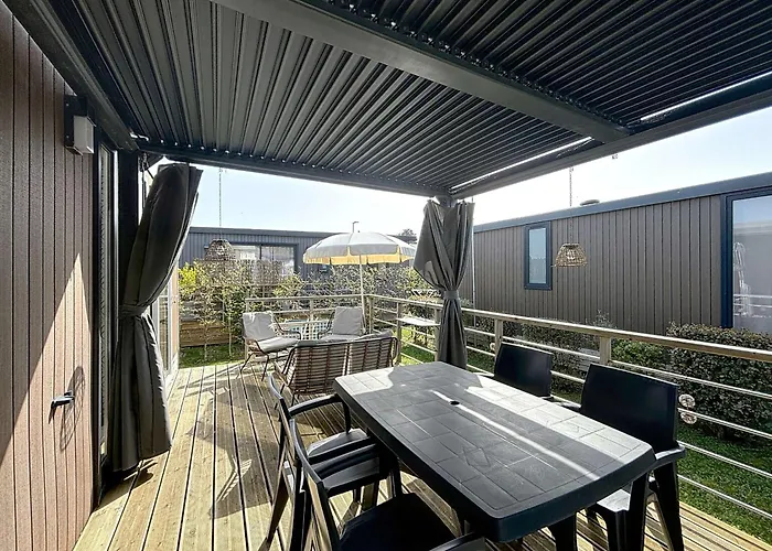 Mobil-home Grand Confort A - Plage, Piscine Chauffee, Fitness Et Parking - Fr-1-361a-66 Semesterbostad Jullouville-les-Pins